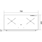 Robam 老板 W2985 78厘米 嵌入式雙頭電磁爐